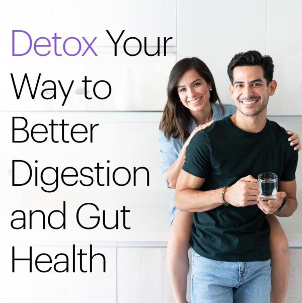 Wellthy Full Body Detox and Immune Support - Advanced Digestive Health, Gut Cleanse and Bloating Relief - All Natural Formula with Milk Thistle, Dandelion Extract and L-Carnitine | 30-Day Supply