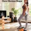 Niceday Twist Stepper for Exercise at Home, Mini Stair Stepper with Resistance Bands at Home Workout Equipment with 300LBS Loading Capacity, Hydraulic Fitness Stepper with LCD Monitor Gray