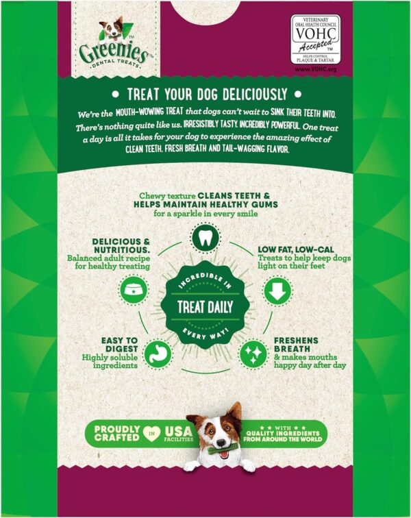 Greenies Weight Management Petite Natural Dog Dental Care Chews Weight Control Dog Treats, 27 oz. Pack (45 Treats)
