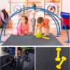 Gym Flooring Puzzle Exercise Mats: Sportneer 1/2" Thick 12" x 12" Interlocking Floor Mats EVA Foam Exercise Tiles for Home Gym Fitness Equipments with Border Waterproof Workout Anti-Slip Mat 12 Sqft/17.4 Sqft