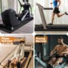 Exercise Equipment Mat 24"x68"/ 30"x60"/ 36"x78"/ 36"x96" Treadmill Mat Exercise Bike Mat for Stationary Spin Bike Trainer Elliptical Gym Workout Fitness Equipment Rower Mat for Hardwood Floors