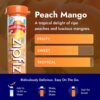 Zipfizz Daily Energy Drink Powder, Peach Mango, 20 Pack | 3-in-1 Sustained Energy, Rapid Hydration, and Essential Vitamins | Sugar-Free | Electrolyte Powder | Contains Vitamin B-12 & Antioxidants