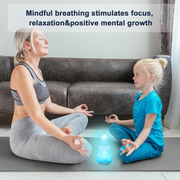 Lalifebuss Mindfulness 'Breathing Yoga', 4-7-8 Guided Visual Meditation Breathing Light, Calm Your Mind for Stress & Anxiety Relief/Learn Deep Breathing for Adults Kids Social Emotional Learning