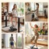 Niceday Twist Stepper for Exercise at Home, Mini Stair Stepper with Resistance Bands at Home Workout Equipment with 300LBS Loading Capacity, Hydraulic Fitness Stepper with LCD Monitor Gray