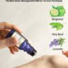 Calming Roll On Essential Oil Blend Anti Stress Roller Lavender Bergamot Holy Basil Destress Relief Gifts for Women Perfect Stocking Stuffers NEW MIUZ