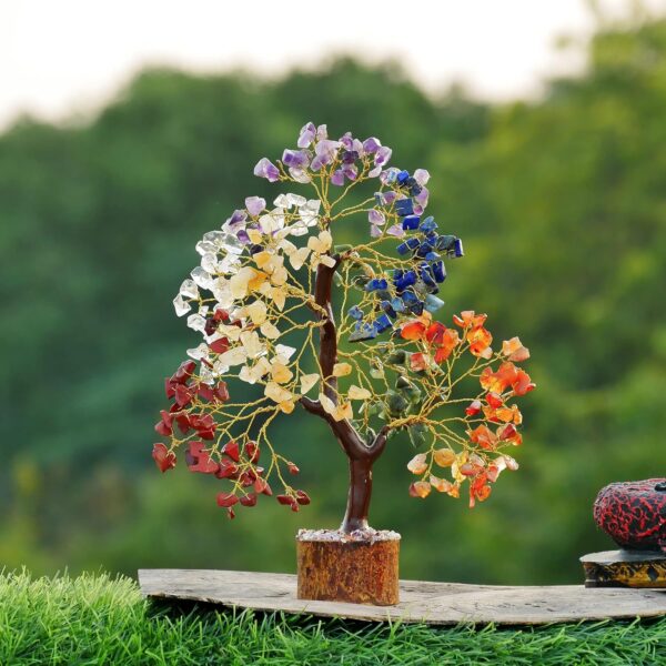 Chakra Tree, Crystals, Tree Of Life Decor, Crystal Tree, Chakra Decor, Meditation Accessories, Office Decor, Good Luck Gifts, Hippie Room Decor, Birthday Gifts For Women - 300 beads Chakra Stones