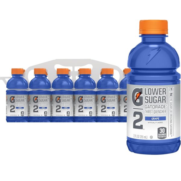 Gatorade G2 Grape, 12 Fl Oz Bottles, 12 Pack