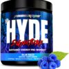 PROSUPPS Mr. Hyde Signature Pre Workout with Creatine, Beta Alanine, TeaCrine and Caffeine for Sustained Energy, Focus Pumps - Endurance Energy Drink Men Women (Blue Razz, 30 Servings)