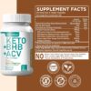 Keto ACV BHB Capsules 1600mg for Advanced Weight Loss & Belly Fat Burn - Organic Apple Cider Vinegar with The Mother Ketones Vegan Supplement - with Vitamin D3 Zinc Chromium for Men Women