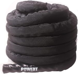 Battle Rope |1.5 Inch Heavy Poly Dacron Exercise Training Rope |Fitness Rope for Strength Training | Home Gym & Outdoor Cardio Workout Equipment
