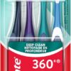 Colgate 360 Whole Mouth Clean , Medium Toothbrush for Adults, 4 Pack, Packaging May Vary