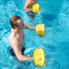 81-dubtVZL._AC_SL1500_.jpg Hydro Tone - HYDRO-BELL Pool Weights for Water Exercise Pair | Water Weights | Functional Strength Training with Pool Weight | Aquatic Exercise Equipment | Quick Start Guide