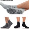 Ozaiic Non Slip Socks Grip for Yoga Home Workout Pure Barre, Pilates, Hospital, Ideal Cushion Socks for Men and Women