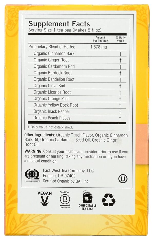 Yogi Tea, Peach DeTox, 16 Count