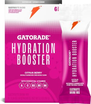 Gatorade Hydration Booster, Citrus Berry, Makes 20 Fl Oz (Pack of 6)