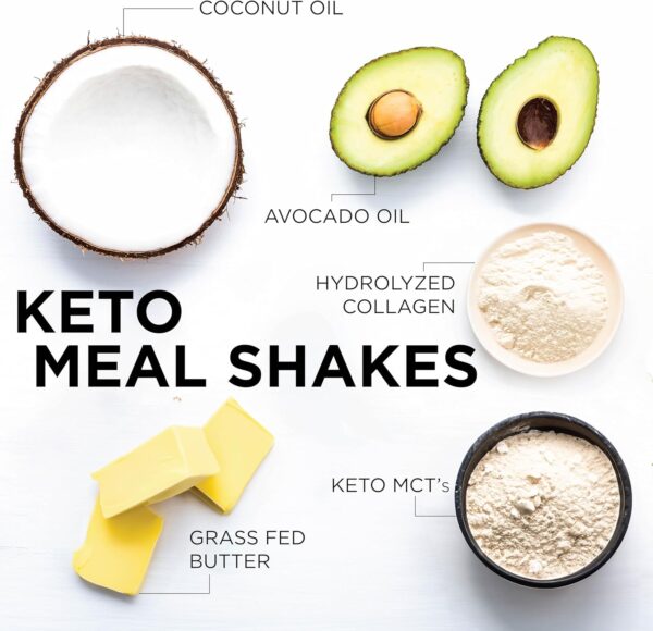 Keto Science Ketogenic Meal Shake Vanilla Dietary Supplement, Rich in MCTs and Protein, Packed with Collagen, Vitamins and Minerals, Keto and Paleo Friendly, Weight Loss, (14 servings), 20.49 Oz
