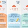 Uqora Complete Regimen with Flush, Defend & Promote - Urinary Tract Support with D-Mannose, Vitamin C, Green Tea Extract, Probiotics & More - Comprehensive Bladder Health Support* - 3-Part Bundle