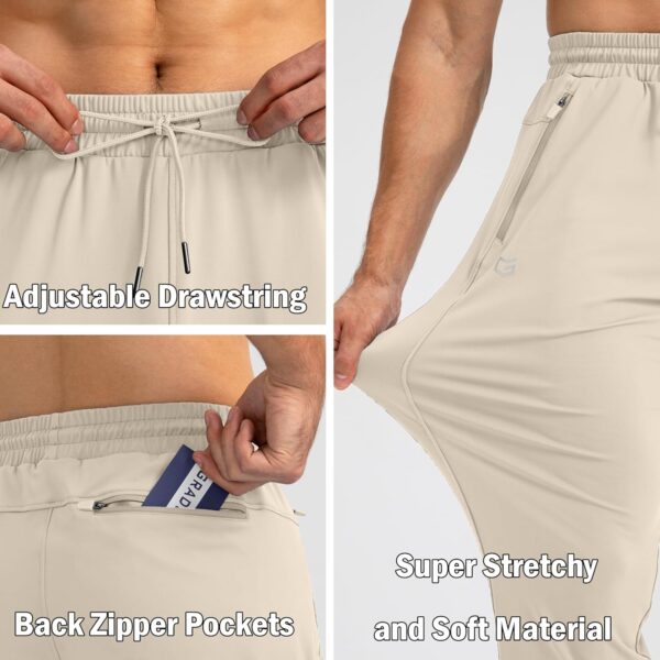 G Gradual Men's Sweatpants with Zipper Pockets Tapered Joggers for Men Athletic Pants for Workout, Jogging, Running