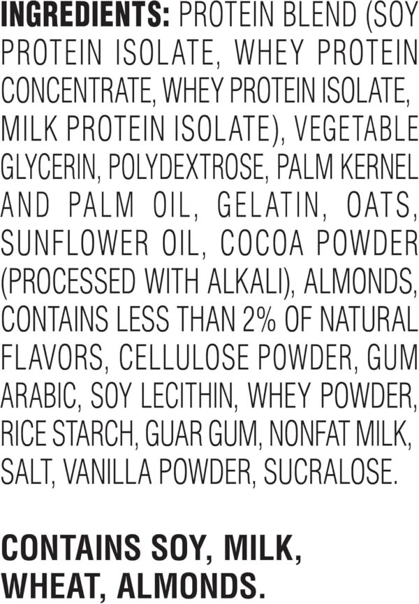 Atkins Chocolate Chip Granola Protein Meal Bar, High Fiber, 17g Protein, 1g Sugar, 3g Net Carbs, Meal Replacement, Keto Friendly, 8 Count