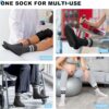 Pilates Socks with Grips for Yoga, Barefoot, Ballet, Barre, Hospital Non Slip Anti Skid Socks for Women and Men