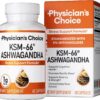KSM-66 Ashwagandha Root Powder Extract - Stress, Mood, & Athletic Support - 1,000 MG of Clinically Studied KSM66 & Black Pepper for Maximum Absorption - 5% Withanolides - 60 Vegan Capsules