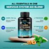 GABA L-Theanine 900 mg - Made in USA - Magnesium | Vitamin B6 - Calm, Sleep, Relaxation & Mood Support - 750 mg Gamma AminoButyric Acid, 150 mg L-Theanine - Non-Habit Forming, Vegan - 120 Capsules