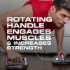 Perfect Pushup Elite - Rotating Handle Design with Steel Ball Bearings for Smooth, Effortless Handle Rotation - Ergonomic Grips, 8" Base & Textured, Non-Slip Bottom Treads - Supports up to 400lbs