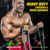 Resistance Bands, 350lbs/450lbs Heavy Exercise Bands with Handles, Workout Bands Set for Working Out Men, Fitness Weight Bands for Strength Training, Stretching, Slim, Physiotherapy