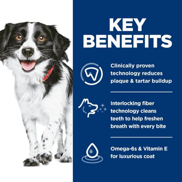 Hill's Science Diet Oral Care, Adult 1-6, Small & Mini Breeds Plaque & Tartar Buildup Support, Dry Dog Food, Chicken, Rice, & Barley, 4 lb Bag