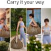 JoYnWell Large Yoga Mat Bag Carrier for men and Women - Stylish Tote with 4 Pockets, Durable Yoga Bolster Fits All your Stuff Light-weight and Easy-to-Carry, 30”