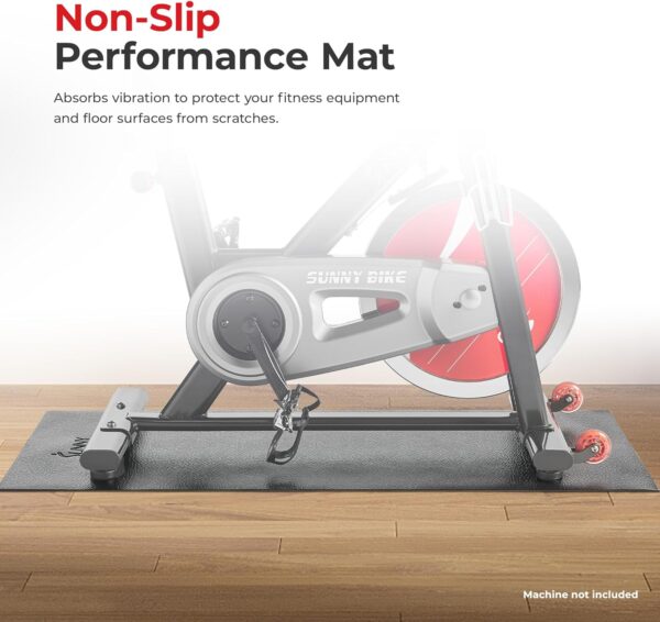 Sunny Health & Fitness Non-Slip Home Gym Mat – Workout Floor Protection Foam Pad for Treadmill, Bike, Elliptical, Yoga and Exercise Equipment – Available in Multiple Size Options