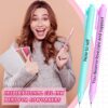 50 Pcs Gel Ink Pens Motivational Inspirational Quote Pen Retractable Rolling Ball Smooth Writing for Coworkers Supplies Office Home(Stylish Color,Mental Health Reminders)