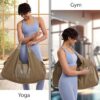 JoYnWell Large Yoga Mat Bag Carrier for men and Women - Stylish Tote with 4 Pockets, Durable Yoga Bolster Fits All your Stuff Light-weight and Easy-to-Carry, 30”