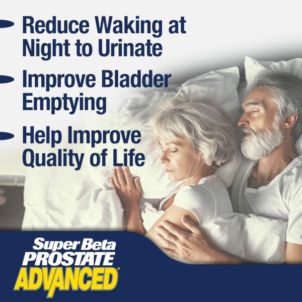 Advanced Prostate Supplement for Men – Reduce Bathroom Trips, Promote Sleep, Support Urinary Health & Bladder Emptying. Beta Sitosterol not Saw Palmetto. (60 Caplets, 1-Bottle)