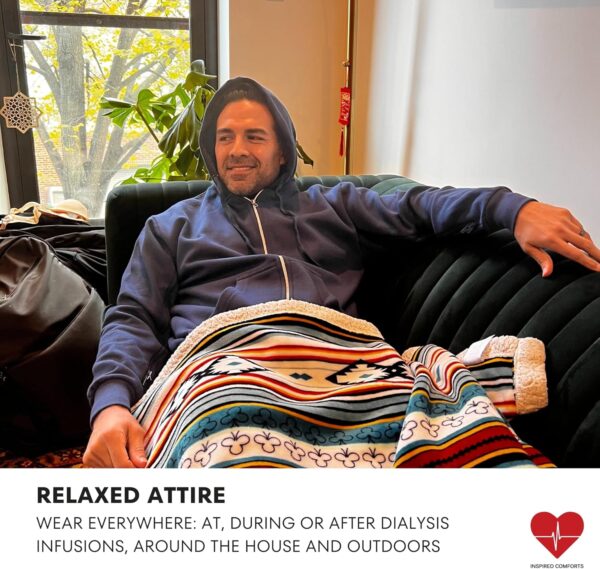 811PEq4iGTL._AC_SL1500_.jpg Inspired Comforts Dialysis Port Access Unisex Hoodie with Two Way Arm Access Zip