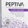 Peptiva 26 Billion CFU Probiotic and Sleep Support - Clinically Validated Multi-Strain Probiotic - Lactobacillus and Bifidobacterium, Melatonin - 30 Count