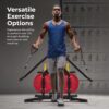 Sunny Health & Fitness Multifunctional Strength Training Home Gym – Complete Workout Equipment with Training Attachments, Optional Squat Stand, Power Rack Cage, Adjustable Incline Bench
