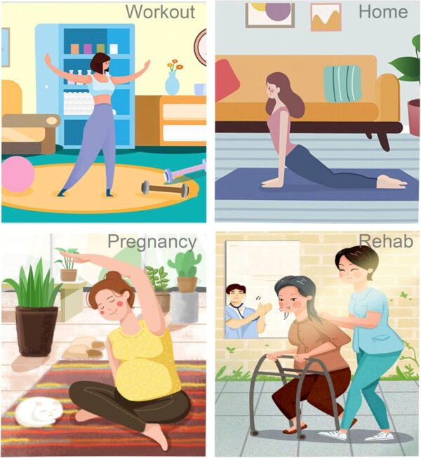 Women Non-Slip Full Toe Grip Socks With Straps, Designed For Yoga, Pilate, Dance, Ballet, Barre Or Gym Workout