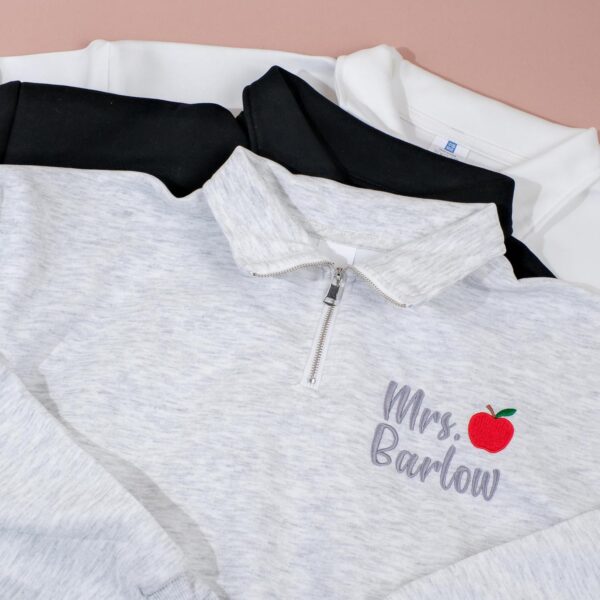 Custom Embroidered Women's Oversized Hoodies Fleece Sweatshirts Long Sleeve Pullover with Pocket – Teacher's Day (M/L/XL/XXL)