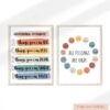 EmotionsOmega 8 Large Psychology Posters Therapy Office Decor School Counselor or Psychologist Wall Art Prints Positive Quotes Mindfulness Mental Health Bundle for Classroom Home Unframed 11x14 inch