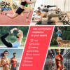 ADLIFE Adjustable Ankle Weights Exercise Weights for Women and Men 2 lbs Wearable Weighted Wrist Bangles, Arm Leg Weight Set (1 lb Each) for Aerobics,Yoga, Running, Home Gym Workout, Strength Training, Pool Exercise