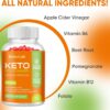 Keto ACV Gummies for Advanced Weight Loss Rapid Belly Fat Burn - Sugar Gluten Free Pro Active Super Apple Cider Vinegar Diet Supplement for Men Women - Digestion Metabolism Hair Skin Health (1000MG)