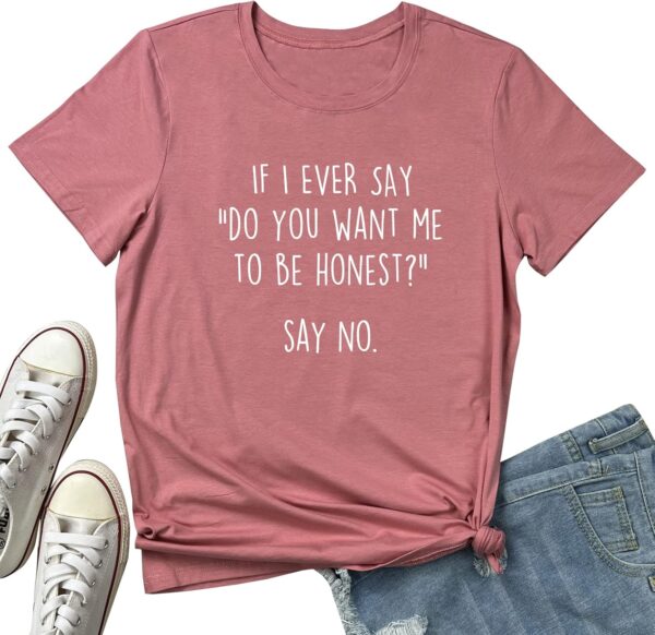 BLACKOO Women Funny Graphic T-Shirts Cute Tees