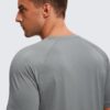 CRZ YOGA Mens Lightweight Athletic T-Shirts Moisture Wicking Running Workout Shirt Short Sleeve Gym Tops