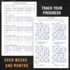 Nextnoid Hardcover Fitness & Food Journal - Nutrition & Workout Planner for Men & Women - A5(5.7" x 8.3") Sturdy Workout Log Book to Track Diet, Gym & Home Workouts