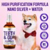 SILVER GRADE Teeth & Gum Spray for Pets – Dental Formula for Dog Mouth Rinse & Cat Mouth Care – Dog Fresh Breath, Clean Teeth, No Pain Or Burning – Plaque and Tartar Remover (4 Oz)