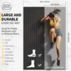 CAMBIVO Large Exercise Mats for Home Workout, 6' x 4' x 7 mm Extra Thick Workout Mats for Home Gym, Gym Mats for Jump Rope, Weights, Cardio, Fitness, Shoe-Friendly