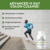 15 Day Advanced Colon Cleanse, Probiotics & Natural Herbs, Supports Detox & Gut Flora for Women & Men, with Cascara Sagrada, Psyllium Husk & Senna Leaf, 30 Capsules 1-2 Daily | 15 Day Cleanse