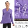 COOrun Workout Shirts for Women Long Sleeve Yoga Tops Casual Hiking Tee Shirt Athletic Breathable Top Quick Dry