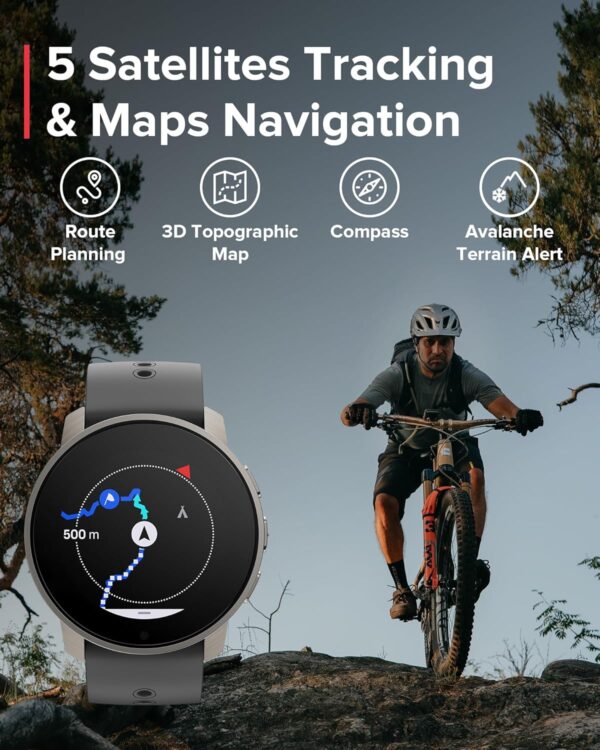 SUUNTO 9 Peak Pro GPS Sports Watch, Up to 30 Days Long Battery Life, 95+ Multisport Watch w/Training Workout Analysis,Advanced Health & Recovery Support, Wrist Heart-Rate Measurement, Titanium Slate
